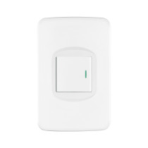 Placa armada 1 interruptor 1.5 módulos, Toledo, BASIC