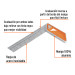 Escuadra 8" para carpintero con mango 100% de aluminio