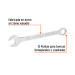 Llave combinada extralarga 1-1/2" x 467 mm de largo, EXPERT