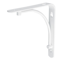 Ménsula reforzada blanca 6 x 6", diseño alambrón, FIERO