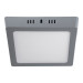 Luminario LED plafón 12W 6500K, cuadrado, gris, VOLTECK