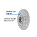 Brida de acero galvanizado de 1/2", FOSET