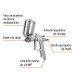 Pistola para retoque LVMP vaso aluminio, 0.5 mm, TRUPER