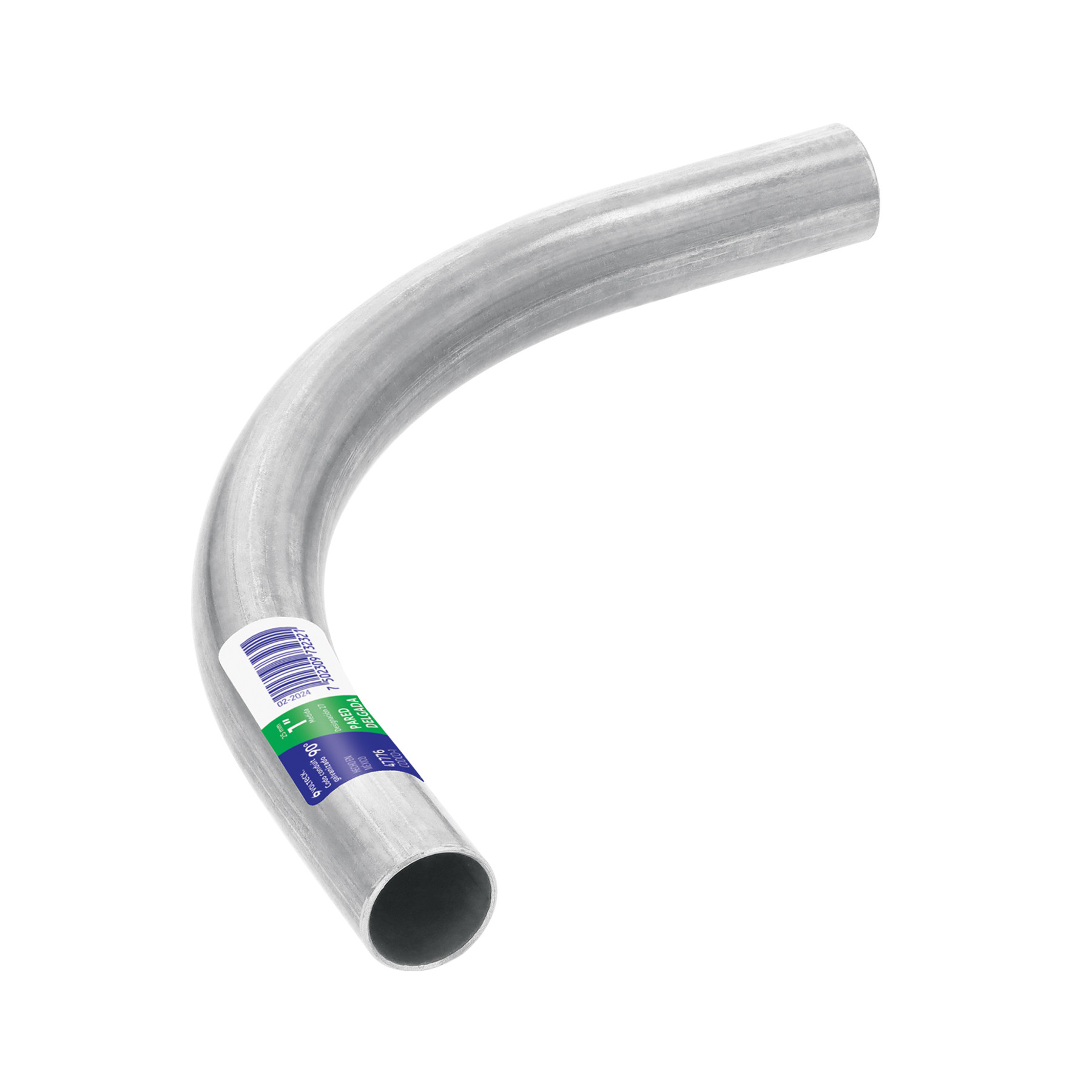 Codo Conduit 90° 1" pared delgada (1.6 mm), et. verde