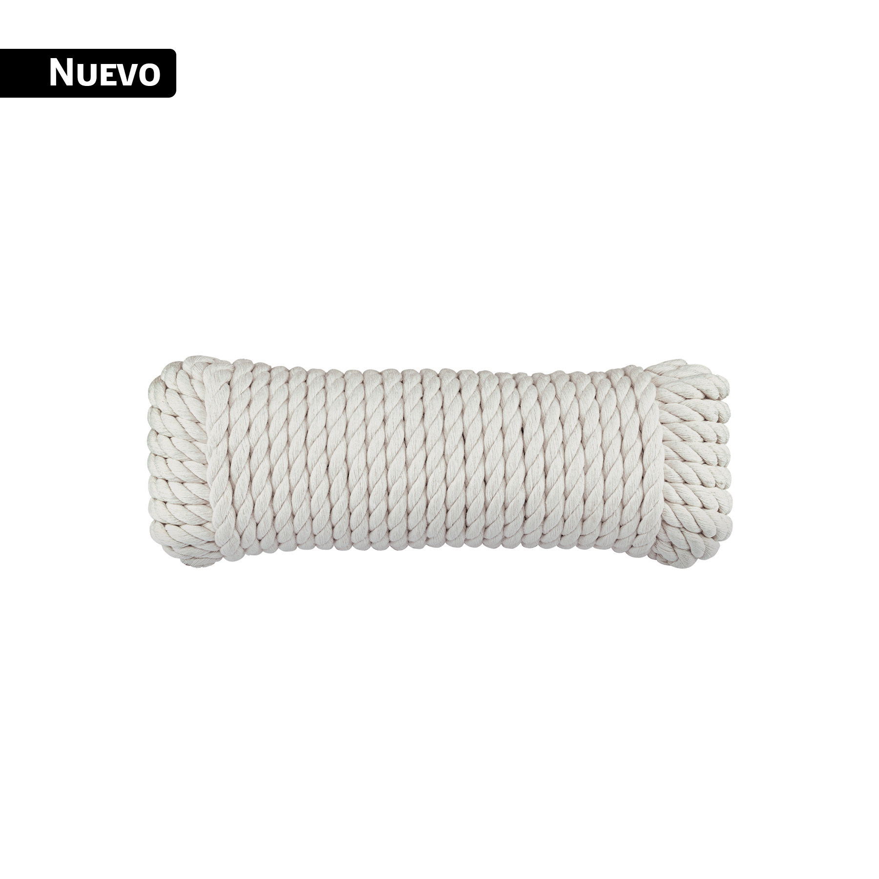 Piola de Algodón de 10 mm x 15 m natural, FIERO
