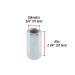 Bolsa con 2 tuercas cople, 3/4" acero galvanizado , FIERO