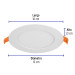 Luminario LED plafón 6W 6500K ultradelgado redondo, VOLTECK