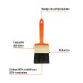 Brocha profesional de 2-1/2" con mango de plástico, TRUPER