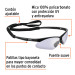 Lentes seguridad espejo azul c/cordón ajustable, Sport