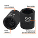 Dado de impacto de 22 mm, 6 puntas, cuadro 1/2", TRUPER