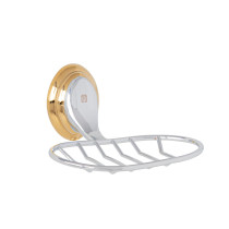 Jabonera de rejilla, cromo-oro, FOSET AQUA