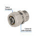 Conector para PEALPE, 3/8", con rosca macho, FOSET