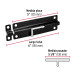 Pasador de barril 6" de acero acabado negro, HERMEX