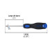 Desarmador de cruz 3/16" x 3" mango Comfort Grip, PRETUL