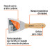 Espátula afilada y angulada 3" con mango de madera, TRUPER