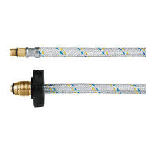 Manguera pigtail, aluminio, 7/16" x 7/8", 55 cm, FOSET