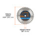 Disco sierra 8-1/4" para madera, 32 dientes centro 5/8"