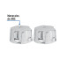 Juego de manerales hex de ABS p/lav-fregadero, cromo, BASIC