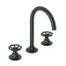 Mezcladora p/lavabo,taladros separados,redondos,negro, TÚBIG