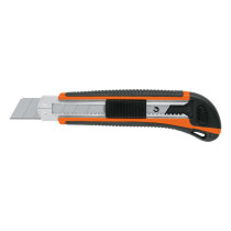 Cutter 25 mm profesional con alma metálica y grip, TRUPER