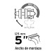 Tornillo de banco 5" de hierro gris, PRETUL
