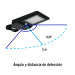 Luminario suburbano solar LED 15 W 6500 K con sensor de luz
