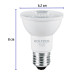 Foco LED 6 W tipo PAR20, 3000K blanca cálida, VOLTECK