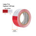Rollo de 9 m x 2" de cinta reflejante de PVC, TRUPER