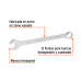 Llave combinada extralarga 26 mm x 370 mm de largo, EXPERT