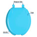Asiento redondo para WC, abierto, azul, AQUA