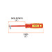 Desarmador dieléctrico de cruz 1/4" x 4", TRUPER