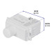 Dimmer giratorio, línea Italiana, color blanco, VOLTECK