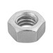 Bolsa con 150 tuercas 5/16" hexagonales de acero galvanizado