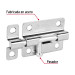 Pasador de barril de acero cromo 3", HERMEX