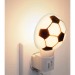 Luz de noche con lámpara E12, balón soccer, Volteck