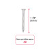 Blíster con 20 clavos galvanizados p/concreto 1-1/2", FIERO