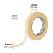 Cinta masking tape de 3/4" x 50 m, TRUPER