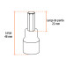 Juego de 7 dados cuadro 3/8" punta hexagonal mm, TRUPER