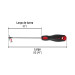 Desarmador plano 1/4" x 6"mango Comfort Grip, PRETUL