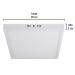 Luminario LED plafón 24W 6500K, cuadrado, blanco, VOLTECK