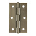 Bisagra rectangular 3-1/2 x 2-1/8", latón antiguo, HERMEX