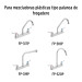 Bolsa con 2 cartuchos cerámicos para mezcladoras plásticas