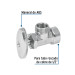 Llave angular 1/2", multivuelta, roscable, blíster, FOSET
