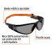 Lentes de seguridad, gris con banda elástica, Active, TRUPER