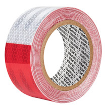 Rollo de 9 m x 2" de cinta reflejante de PVC, TRUPER