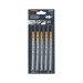 Blíster 5 seguetas T, 5-10 DPP BIM, corte recto uso general