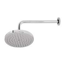Regadera cromo 8" plato redondo, con brazo, FOSET ELEMENT