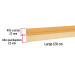 Guardapolvo fijo de 120 cm, dorado, HERMEX
