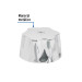 Maneral hexagonal metálico para lavabo y fregadero, BASIC