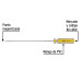 Desarmador cabinet 1/8 x 6" mango de PVC, PRETUL
